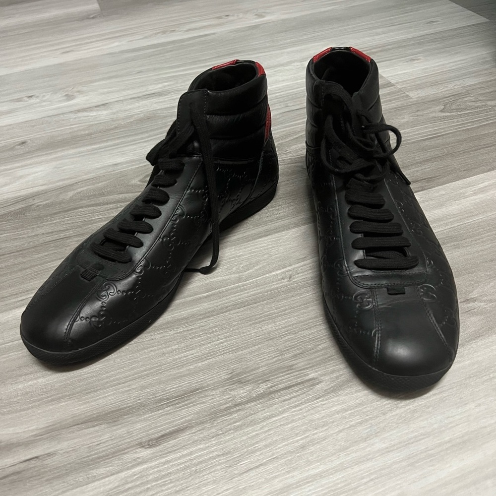 Authentic Gucci Monogram high top Sneakers US size 11